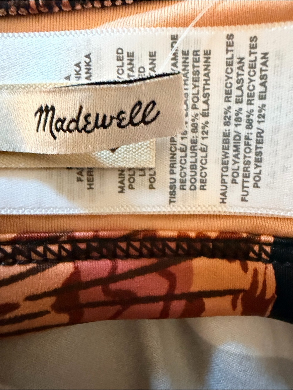 Madewell Bikini Set Second Wave Balconette Shell Print Womens XXL NWT - Picture 10 of 12